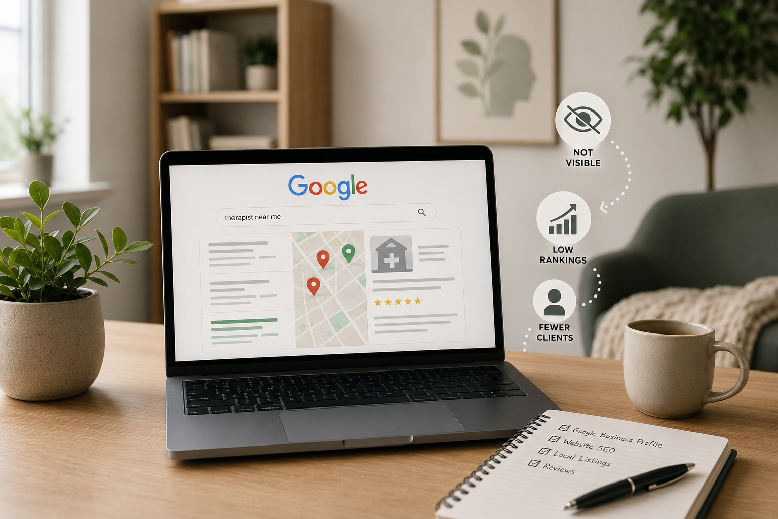 Why Your Therapy Practice Isn't Showing Up on Google (And How to Fix It)